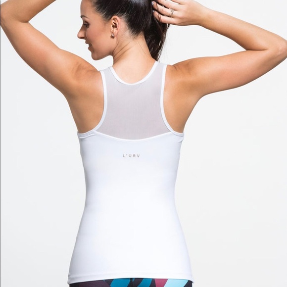 L’urv Tops - L’urv Halter neck mesh back workout tank‎ Medium
